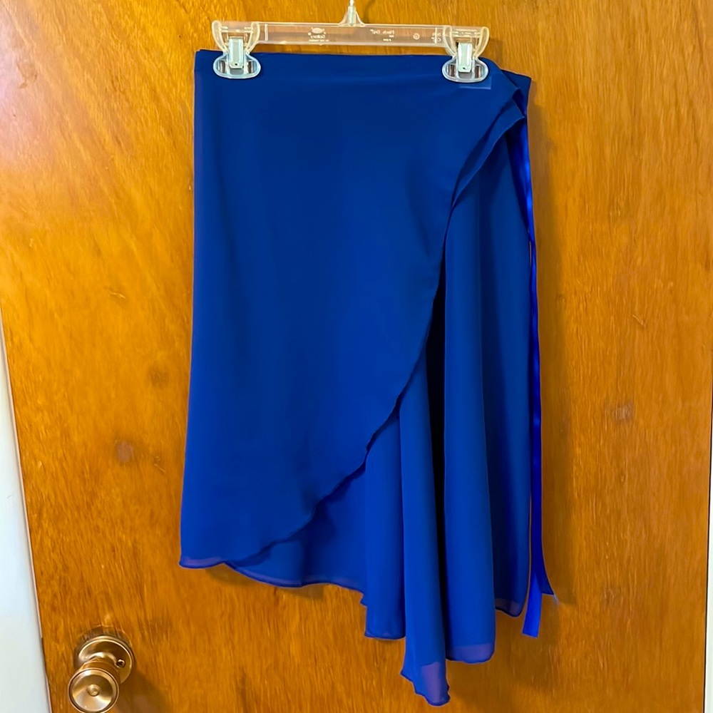 Knee length ballet wrap skirt